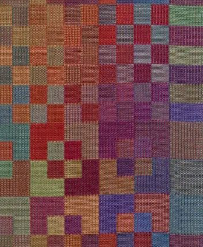 Color-block textile reference