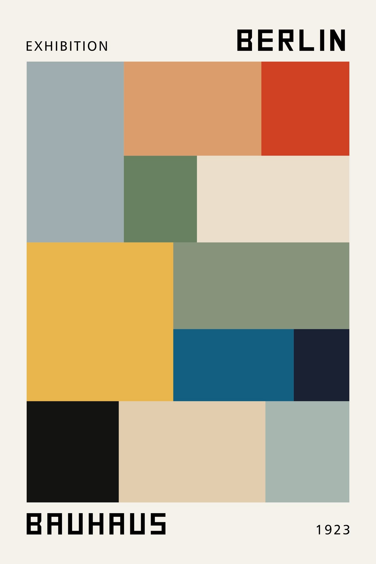 Bauhaus Berlin exhibition poster reference